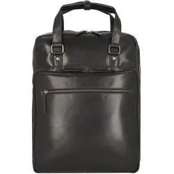 Leonhard Heyden Roma Rucksack Leder 42 cm Laptopfach Rucksäcke   Schwarz Herren 
