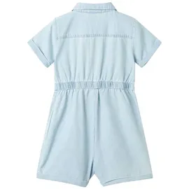 vidaXL Kinder Spielanzug Einteiler mit Kurzen Ärmeln Strampler Jumpsuit Hellblau 140 - 140 (9-10 J)
