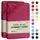 NatureMark Spannbettlaken Jersey 70 x 140 cm, Baumwolle, für Matratzen bis 20 cm Höhe, Bordeaux rot