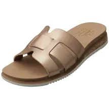 SKECHERS Damen Desert Kiss Low Peak Look Schiebe-Sandalen, Rosegold Duraleather, 38 EU