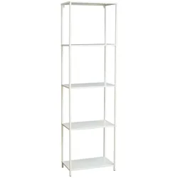 SVITA CARPO Regal Bücherregal Design Industrial Style Schmal Metall Weiß
