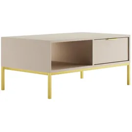 raumhirsch furniture Couchtisch Austin Gold Holzwerkstoff 60 x 45 x 100 cm