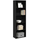 vidaXL Bücherregal Schwarz 60x30x189 cm Holzwerkstoff