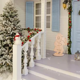 NÄVE Dekoobjekt Santa klein 49 cm beige