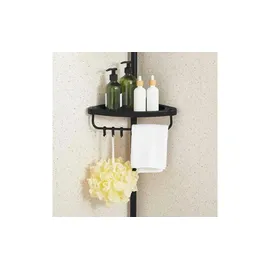 Songmics Duschregal 4 Ablagen 25 cm x 35 cm x 305 cm Schwarz