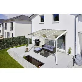 Gutta Terrassendach Premium 410 x 306 cm weiß/acryl bronce