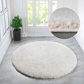OTTO home Viva Shaggyteppich Ø 140 cm Beige