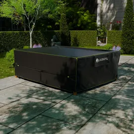 Juskys Gartenmöbel Abdeckung 250 x 300 x 100 cm Schwarz