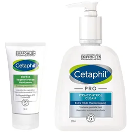 Galderma Laboratorium Itchcontrol Clean Handreinigung + Repair Handcreme 75 ml