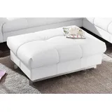 Cotta Hocker "Chef", weiß (altweiß), B:100cm H:46cm T:64cm, Leder Advantage (ein abgedecktes Spalt-Rindsleder)Bitte beachten Sie, dass Lederbezüge mehr Nähte aufweisen als Stoffbezüge;Softlux-Kunstleder;NaturLeder (echtes Rindsleder);Luxus-Microfaser (100%