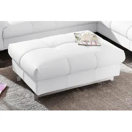 Cotta Hocker "Chef", weiß (altweiß), B:100cm H:46cm T:64cm, Leder Advantage (ein abgedecktes Spalt-Rindsleder)Bitte beachten Sie, dass Lederbezüge mehr Nähte aufweisen als Stoffbezüge;Softlux-Kunstleder;NaturLeder (echtes Rindsleder);Luxus-Microfaser (100%