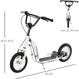 Homcom Kinderscooter weiß