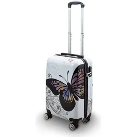 Berwin Design 4-Rollen Cabin L 67 cm / 78 l butterfly/weiß
