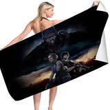 LRUD Residnt Evil Strandtuch Herren Groß 100x200,Badetuch XXL,Microfaser Handtücher,Reisehandtuch | Reise, Strand,sporthandtuch Capco (A04,70x140cm)