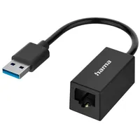 Hama Netzwerk-Adapter, USB-Stecker - LAN/Ethernet-Buchse, Gigabit Ethernet