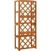 vidaXL Spalier mit Ablagen 55 x 30 cm Braun