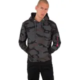 Alpha Industries Back Print Camo Kapuzenpullover Black Camo M