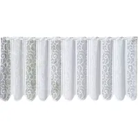 WECKBRODT Scheibengardine WECKBRODT "Prag", weiß, B:75cm H:78cm, Jacquard, Polyester, Gardinen, Bistro, Jacquard, strukturiert, gebogt, nach Maß, Gardine, Store