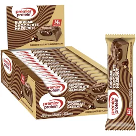 Premier Protein Supreme Bar Chocolate/Haselnuss Riegel 12 x 42 g
