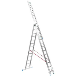 Dreiteilige Mehrzweck-Aluleiter PROFI, 3x13 Sprossen, 8,22 m