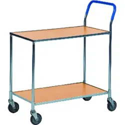Tischwagen mit 2 Ladeflächen Dekor Buche