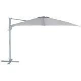 Dehner Ampelschirm Zypern, quadratisch, ca. B300/T300 cm, Hellgrau