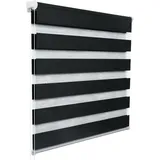 Woltu Doppelrollo Klemmfix 65 x 150 cm Anthrazit