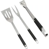 Barbecue-Geräte-Set, hochwertiges Stahl-BBQ-Messer, mit tragbarem Aufbewahrungsbehälter, ideal für Männer, mit Fleischthermometer, Geschenk.