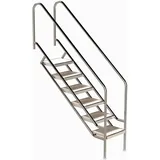 Ideal Edelstahl Modell 08.1 Treppe Miami 139,9 cm x 133,8 cm Edelstahl