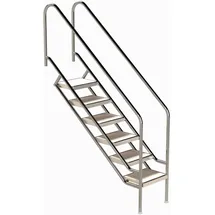 Ideal Edelstahl Modell 08.1 Treppe Miami 139,9 cm x 133,8 cm Edelstahl