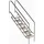 Ideal Edelstahl Modell 08.1 Treppe Miami 139,9 cm x 133,8 cm Edelstahl