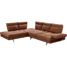 Calia Italia Eckcouch L-förmig 288/232 cm Braun