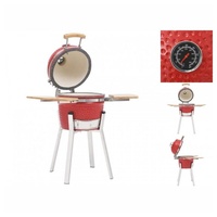 vidaXL Kamado Grill & Smoker Keramik rot 316097