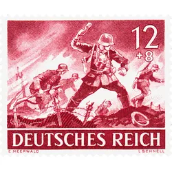 Der erste Briefmarken-Wehrmachtsatz des Deutschen Reiches