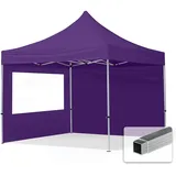 TOOLPORT Faltpavillon Economy 3 x 3 m inkl. 2 Seitenteile lila 59009