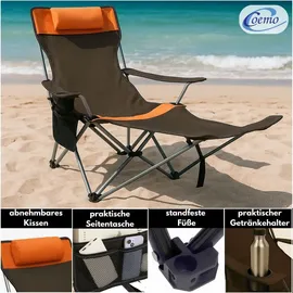 Coemo Campingstuhl Tragbar Braun