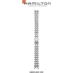 Hamilton Metall Rail Road Band-set Edelstahl H695.403.100 - silber