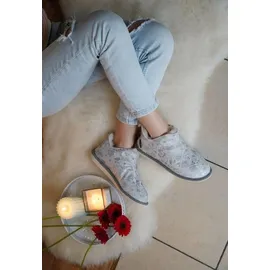 Hollert Lammfell Hausschuhe Angel Silber 42