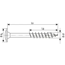 SPAX Holzbauschrauben 8.0 x 280 mm TX 40 Tellerkopf - 50 Stk.