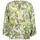 Cartoon Bluse Grün/Weiß 44