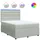 vidaXL Boxspringbett 140 x 200 cm Hellgrau