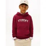 Tommy Hilfiger Regular fit Hoodie aus Baumwoll-Mix, Bordeaux, 176