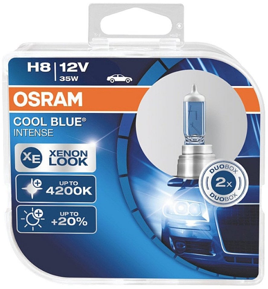 Osram KFZ-Ersatzleuchte OSRAM 64212CBN-HCB Halogen Leuchtmittel COOL BLUE® INTENSE H8 35 W 12 weiß