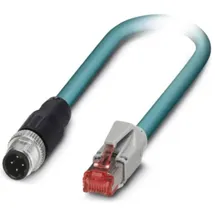 Phoenix Contact 1407360 M12 / RJ45 Patchkabel CAT 5e SF/UTP 1.00m Blau 1St.