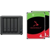 Synology DiskStation DS423+ 4 Einschübe NAS-Server Leergehäuse + 8 TB (2x4TB) Seagate Ironwolf SATA 3.5" HDD Festplatte
