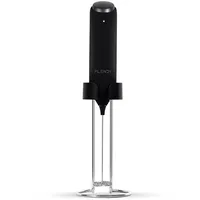 Flendy Wiederaufladbarer Hand Milchaufschäumer Stab, Aufschäumer Stab mit USB-C Ladehalterung, Mini Milchaufschäumer elektrisch Stab Aufladbar für Kaffee, Matcha, Proteinshake, usw.