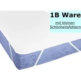 Molton Matratzenauflage Matratzenschoner Baumwolle 180x200 cm Biberna weiß 1b