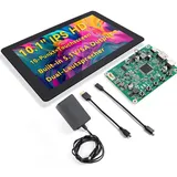 SunFounder Neueste 10 Zoll DIY Touchscreen All-In-One Lösung für Raspberry Pi 5, IPS HD 1280x800 LCD, Eingebauter 5.1V/5A Ausgang, HDMI, 10-Punkt, Kein Treiber, Lautsprecher, für RPi 5/4/3/Zero 2W