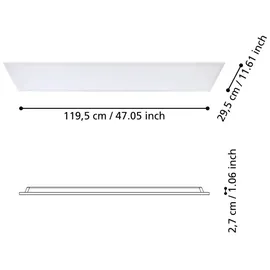 EGLO RABASSA LED Deckenleuchte Weiß,