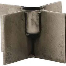 House Doctor Kerzenständer Wing Roheisen Metallisch
